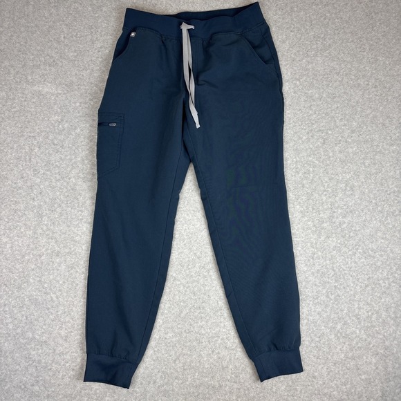 Figs Pants - FIGS Women Scrub Pants Sz Medium  Zamora Jogger Blue Teal Zipper 29" Inseam